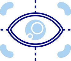 Focus Line Filled Icon vector