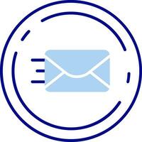Send Line Filled Icon vector