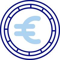 Euro Line Filled Icon vector