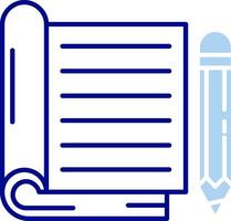 Notebook Line Filled Icon vector