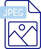 Jpg file format Line Filled Icon vector