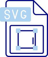 Svg file format Line Filled Icon vector