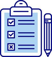 Task Line Filled Icon vector