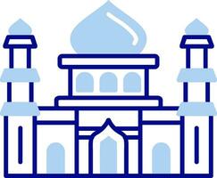 Mosque Line Filled Icon vector