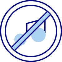 No music Line Filled Icon vector