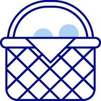 Basket Line Filled Icon vector