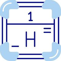 Hydrogen Line Filled Icon vector