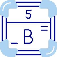 Boron Line Filled Icon vector