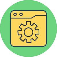 Web Settings Vector Icon