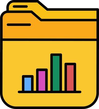 icono de vector de carpeta