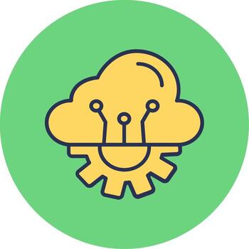 Cloud Computing Vector Icon