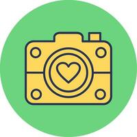 icono de vector de cámara de fotos