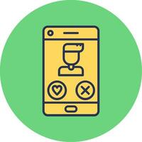Dating App Vector Icon