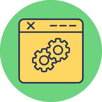 icono de vector de navegador