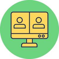 Online Meeting Vector Icon