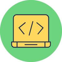 icono de vector de codificación web