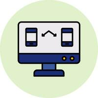 Data Transfer Vector Icon