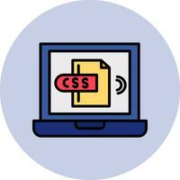 icono de vector de css