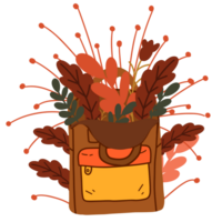 Herbst Tasche Illustration png