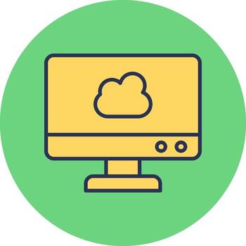 Cloud Computing Vector Icon
