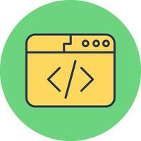 icono de vector de codificación