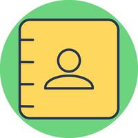 Contact book Vector Icon