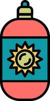 Sun Cream Vector Icon