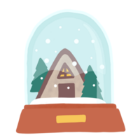 Winter snow globe png