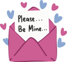 Please be mine valentine day png