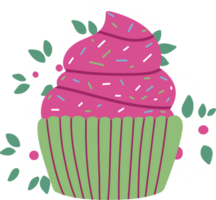 Pink cupcakes for valentine day png