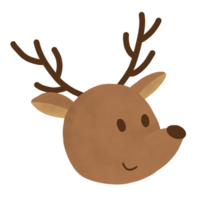 Winter reindeer illustration png