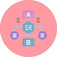 icono de vector de diagrama de flujo