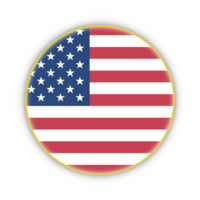 americano bandera bandera con transparente antecedentes gratis png