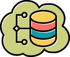 Cloud Data Vector Icon