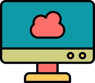 Cloud Computing Vector Icon