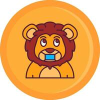 Face mask Line Filled Icon vector