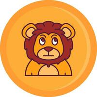 Embarrassed Line Filled Icon vector