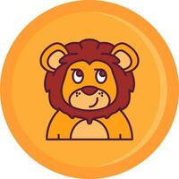 Smirking Line Filled Icon vector