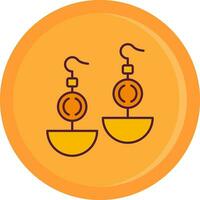 Earrnings Line Filled Icon vector