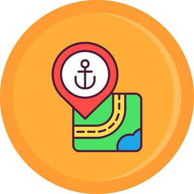 Port Line Filled Icon