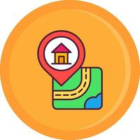 Home Line Filled Icon vector