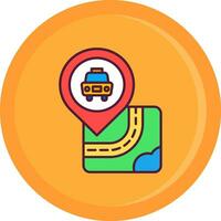 Taxi Line Filled Icon vector