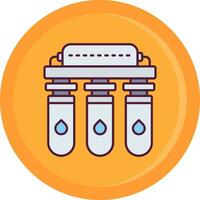 Water purifier Line Filled Icon vector