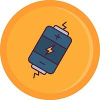 Electric Line Filled Icon vector