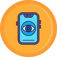 View Line Filled Icon vector