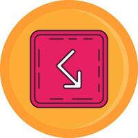 Bounce Line Filled Icon vector