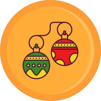 Jingle bell Line Filled Icon