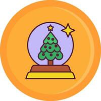 Snow globe Line Filled Icon vector