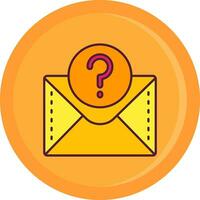 Question mark Line Filled Icon vector