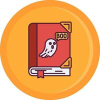 Spooky Line Filled Icon vector